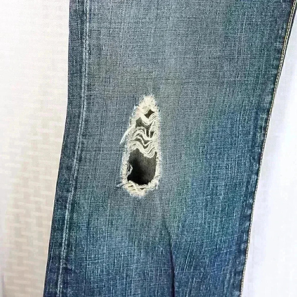 paper denim & cloth Size 29 distressed flare jeans - Picture 2 of 12